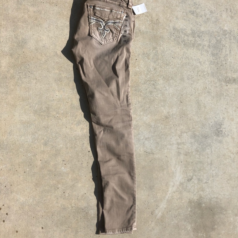 Rock revival tan jeans!! Brand new! Tags still on